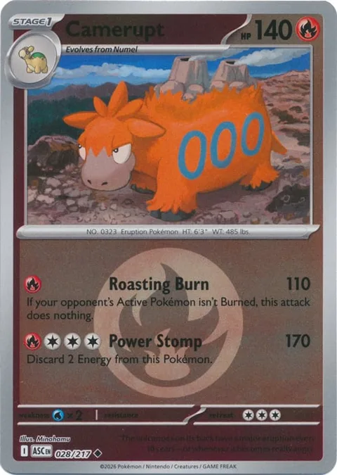 Camerupt [Roasting Burn | Power Stomp]