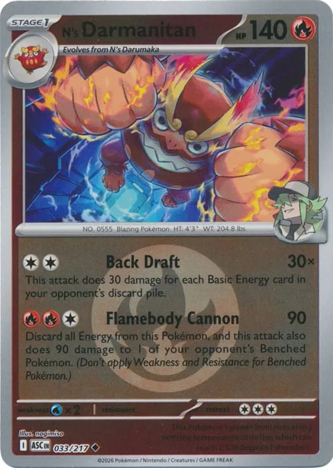 N's Darmanitan [Back Draft | Flamebody Cannon]