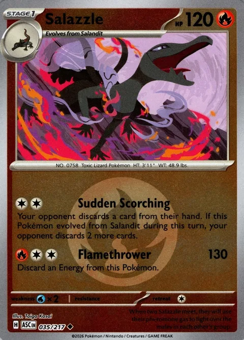 Salazzle [Sudden Scorching | Flamethrower]