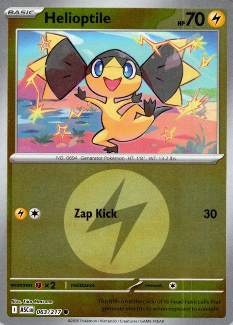 Helioptile [Zap Kick]