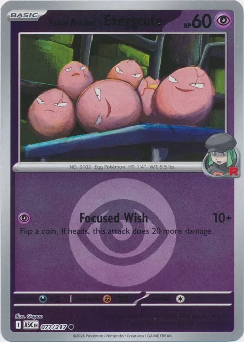Team Rocket's Exeggcute [Focused Wish]