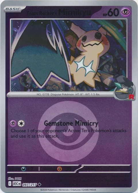 Team Rocket's Mimikyu [Gemstone Mimicry]