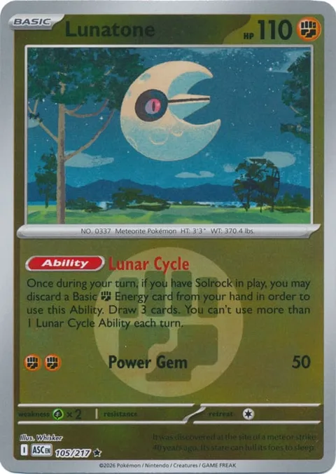 Lunatone [Lunar Cycle | Power Gem]