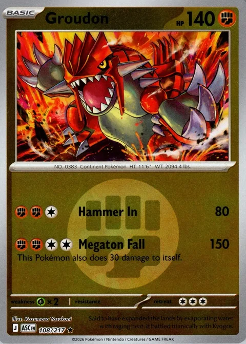 Groudon [Hammer In | Megaton Fall]