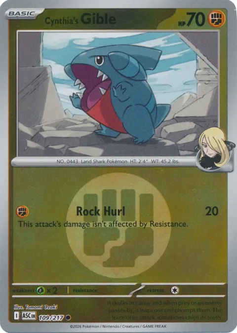 Cynthia's Gible [Rock Hurl]