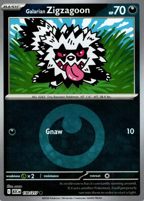 Galarian Zigzagoon [Gnaw]
