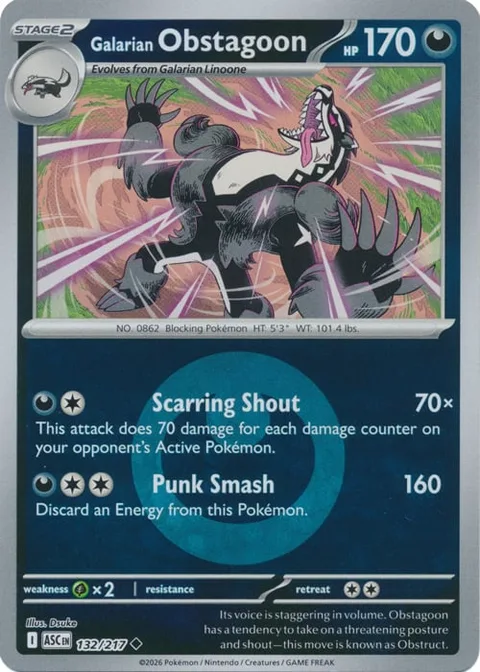 Galarian Obstagoon [Scarring Shout | Punk Smash]