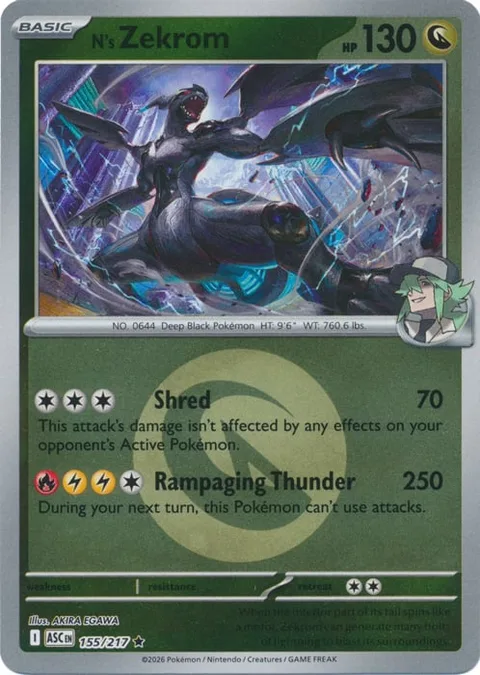 N's Zekrom [Shred | Rampaging Thunder]