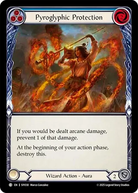 Pyroglyphic Protection (Blue)