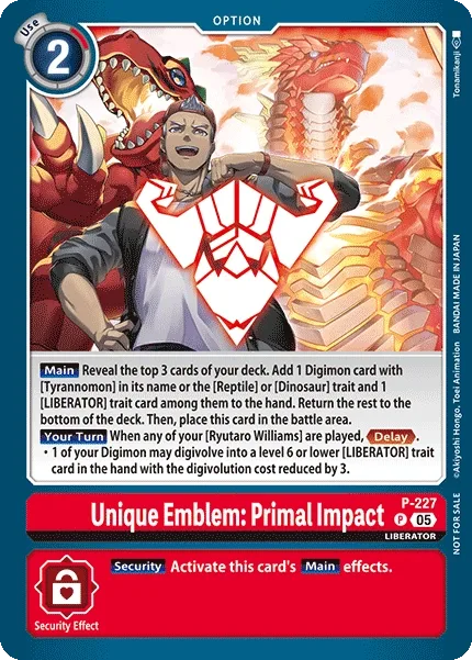 Unique Emblem: Primal Impact (P-227)