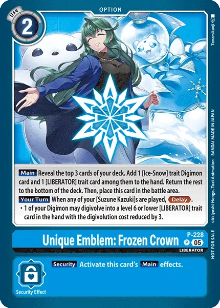 Unique Emblem: Frozen Crown (P-228)