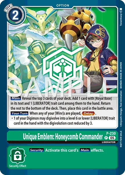 Unique Emblem: Honeycomb Commander (P-230)