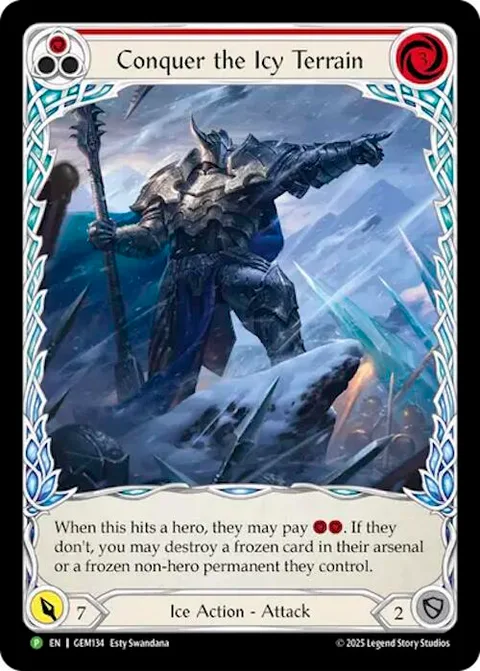 Conquer the Icy Terrain (Red)