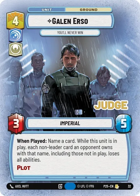 Galen Erso, You'll Never Win