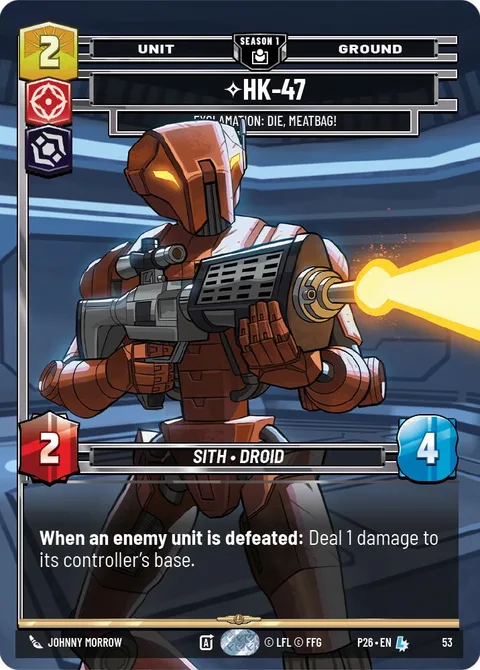 HK-47, Exclamation: Die, Meatbag!