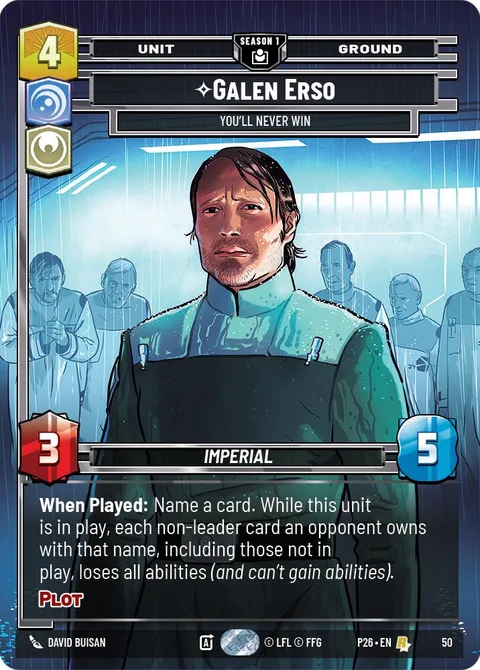 Galen Erso, You'll Never Win