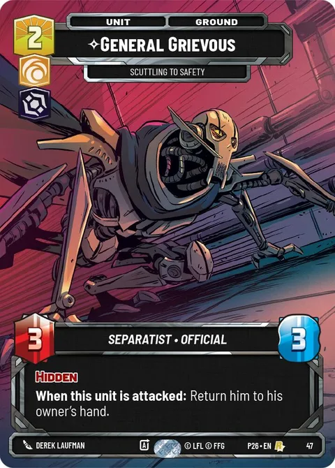 General Grievous, Scuttling to Safety