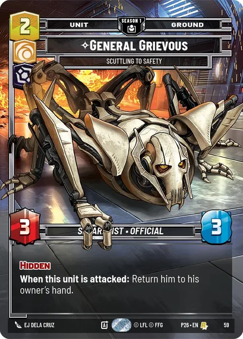General Grievous, Scuttling to Safety