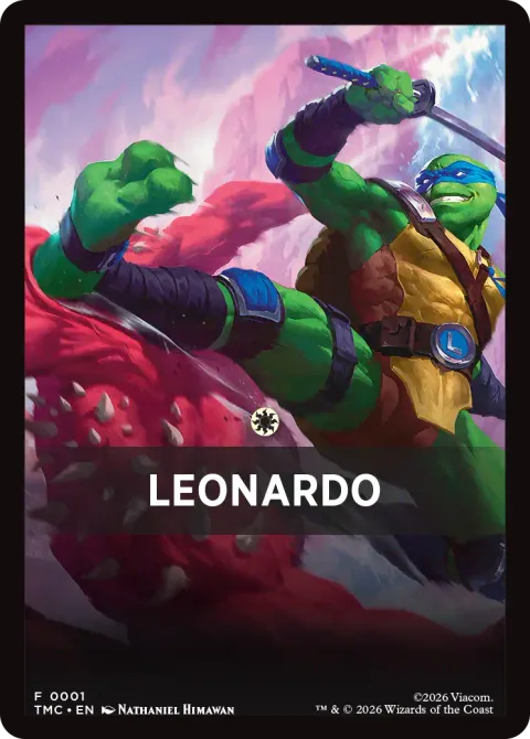 Turtle Team Up Theme Card: Leonardo