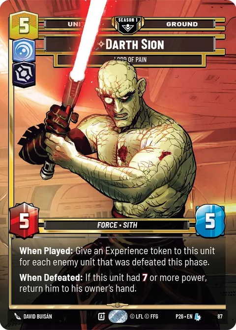 Darth Sion, Lord of Pain