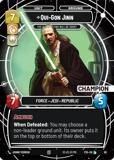 Qui-Gon Jinn, The Negotiations Will Be Short