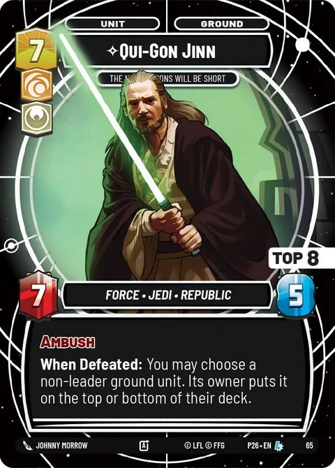 Qui-Gon Jinn, The Negotiations Will Be Short