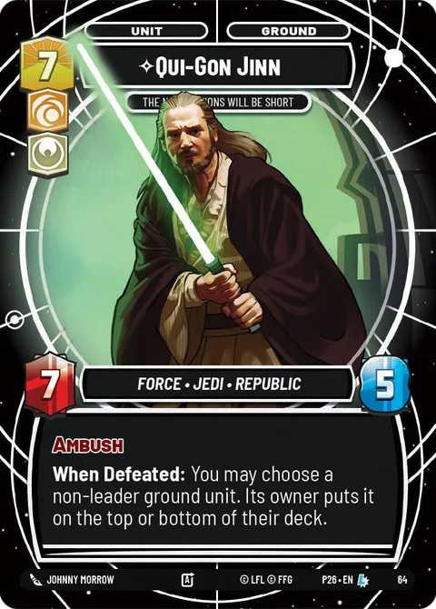 Qui-Gon Jinn, The Negotiations Will Be Short