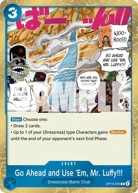 Go Ahead and Use 'Em, Mr. Luffy!!! (OP15-055)