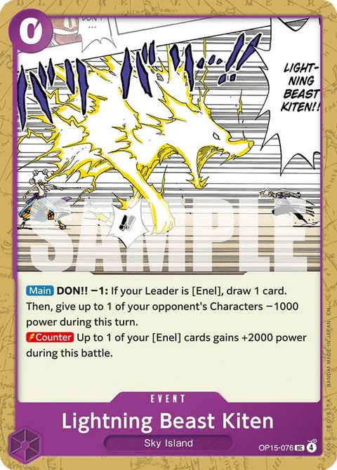 Lightning Beast Kiten (OP15-076)