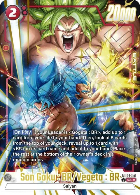 Son Goku : BR/Vegeta : BR (FB09-011) [Fusion World]