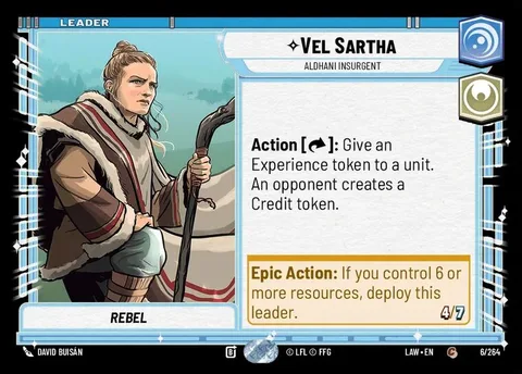Vel Sartha, Aldhani Insurgent