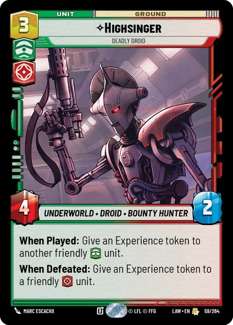 Highsinger, Deadly Droid