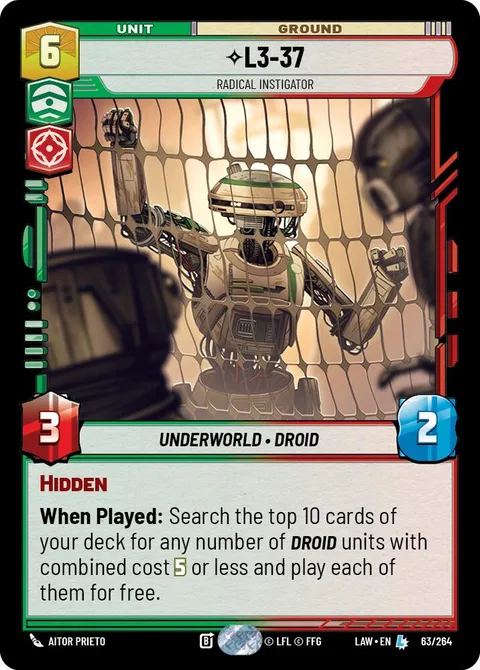 L3-37, Radical Instigator