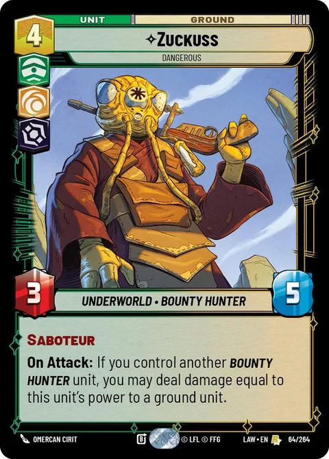 Zuckuss, Dangerous