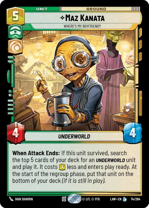 Maz Kanata, Where's My Boyfriend?