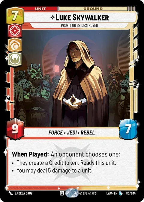 Luke Skywalker, Profit or Be Destroyed