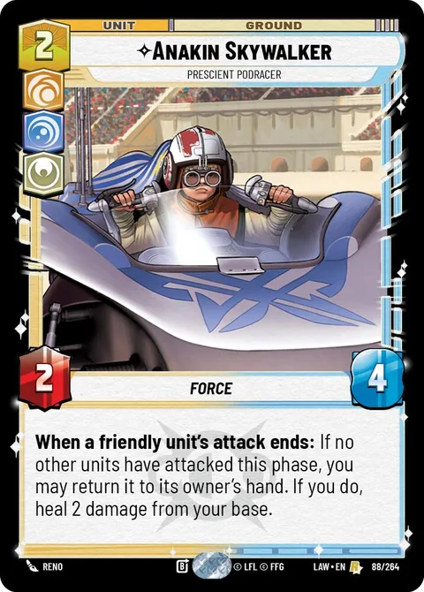 Anakin Skywalker, Prescient Podracer