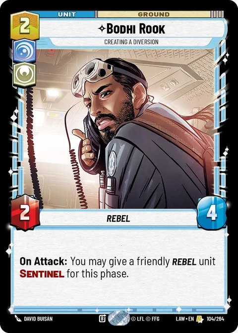 Bodhi Rook, Creating a Diversion
