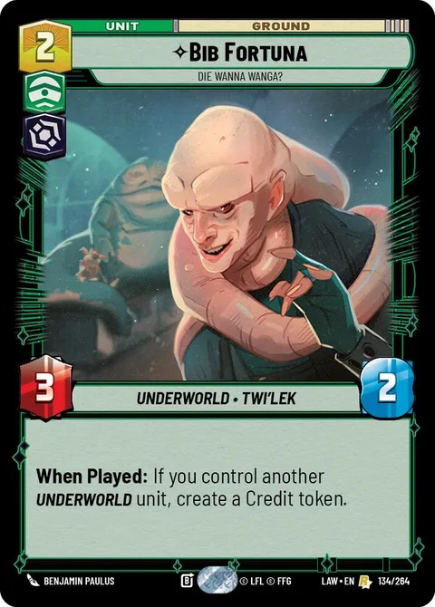 Bib Fortuna, Die Wanna Wanga?