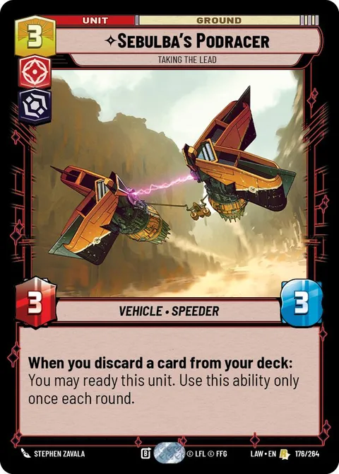 Sebulba's Podracer, Taking the Lead