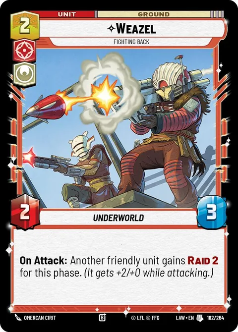 Weazel, Fighting Back
