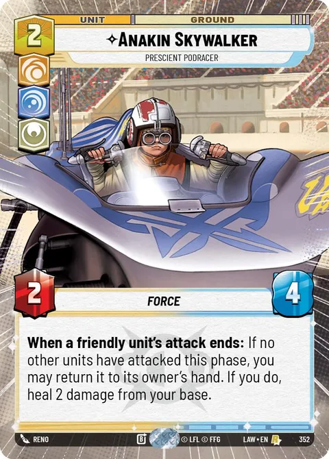 Anakin Skywalker, Prescient Podracer