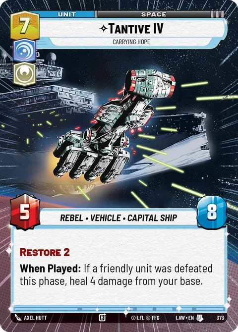 Tantive IV, Carrying Hope