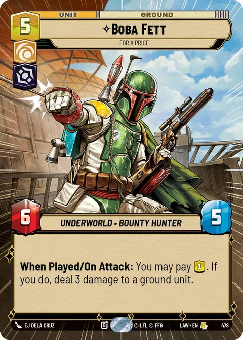Boba Fett, For a Price