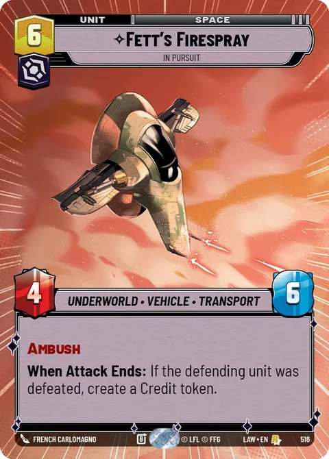 Fett's Firespray, In Pursuit