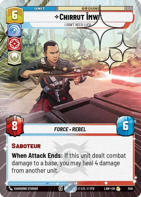 Chirrut Îmwe, I Don't Need Luck