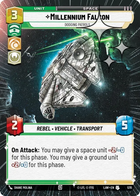 Millennium Falcon, Dodging Patrols