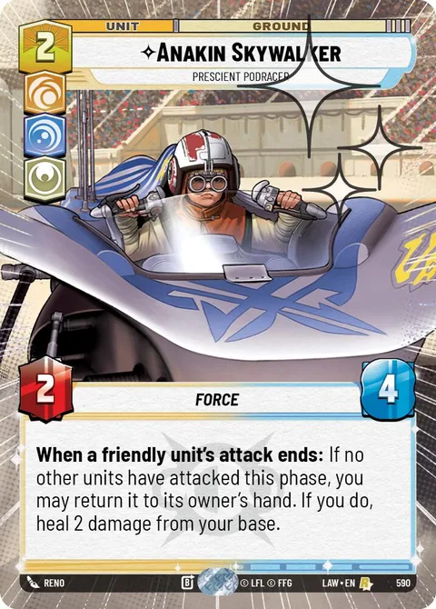 Anakin Skywalker, Prescient Podracer