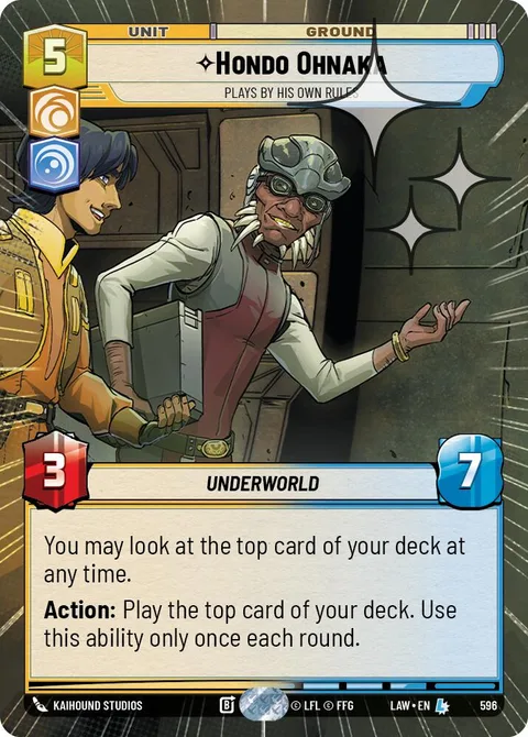 Hondo Ohnaka, Plays By His Own Rules