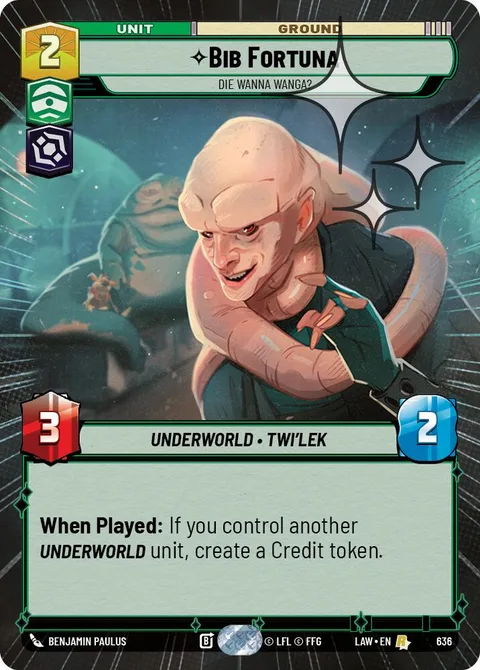 Bib Fortuna, Die Wanna Wanga?